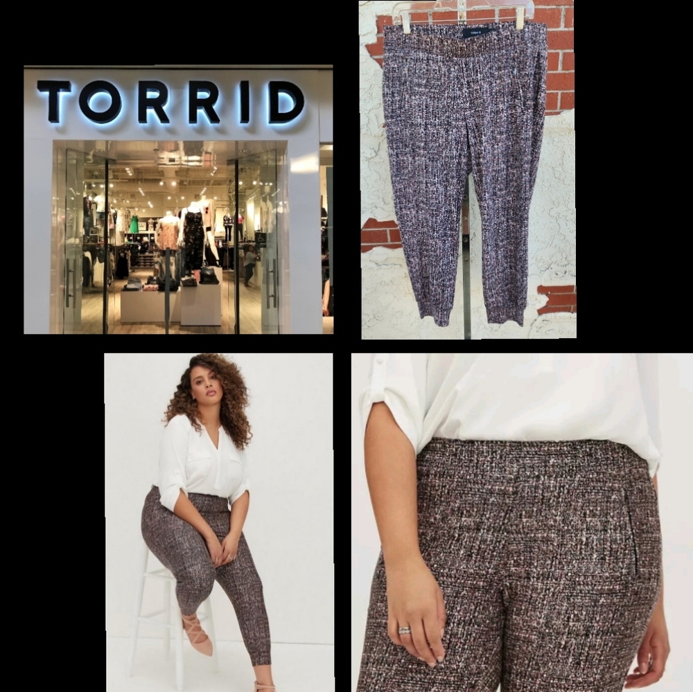 Size 0 ( Large ) Torrid Jogger Luxe aponte Knit Pull On Pants